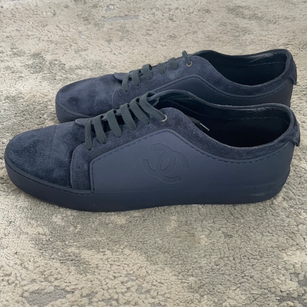 Chanel Men’s Low Top Navy Sneaker
